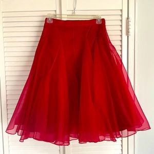 🎉Host Pick 🎉- Stunning Peter Som Red Party Skirt NWOT